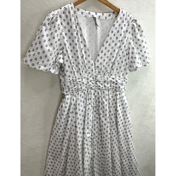 Anthropologie The Katerina Button Front Dress Textured Edition Size Large - Picture 4 of 10